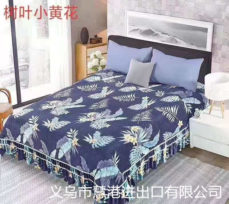 新款水晶绒床盖订制款