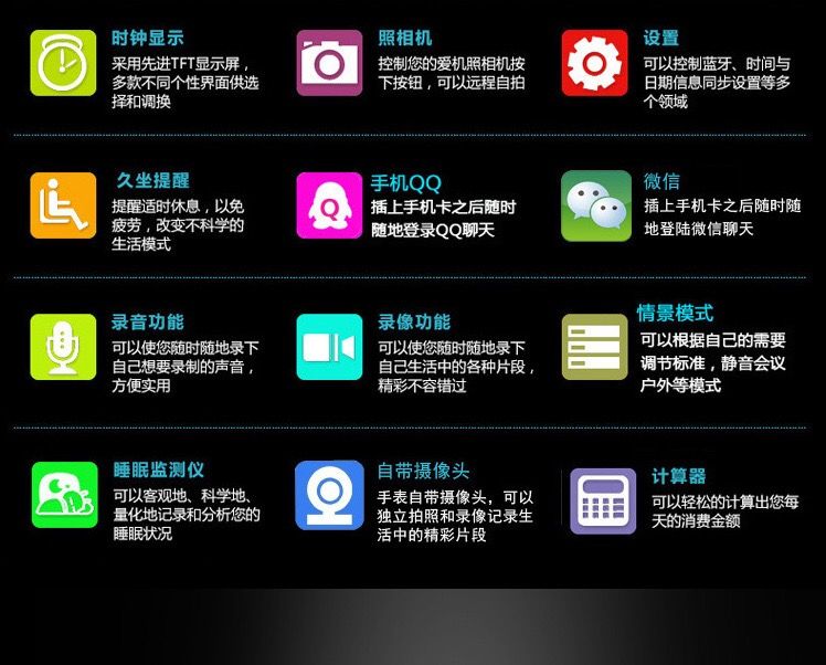 DZ-09智能彩屏手表户外运动心率血压监测电话信息提醒防水手表详情7