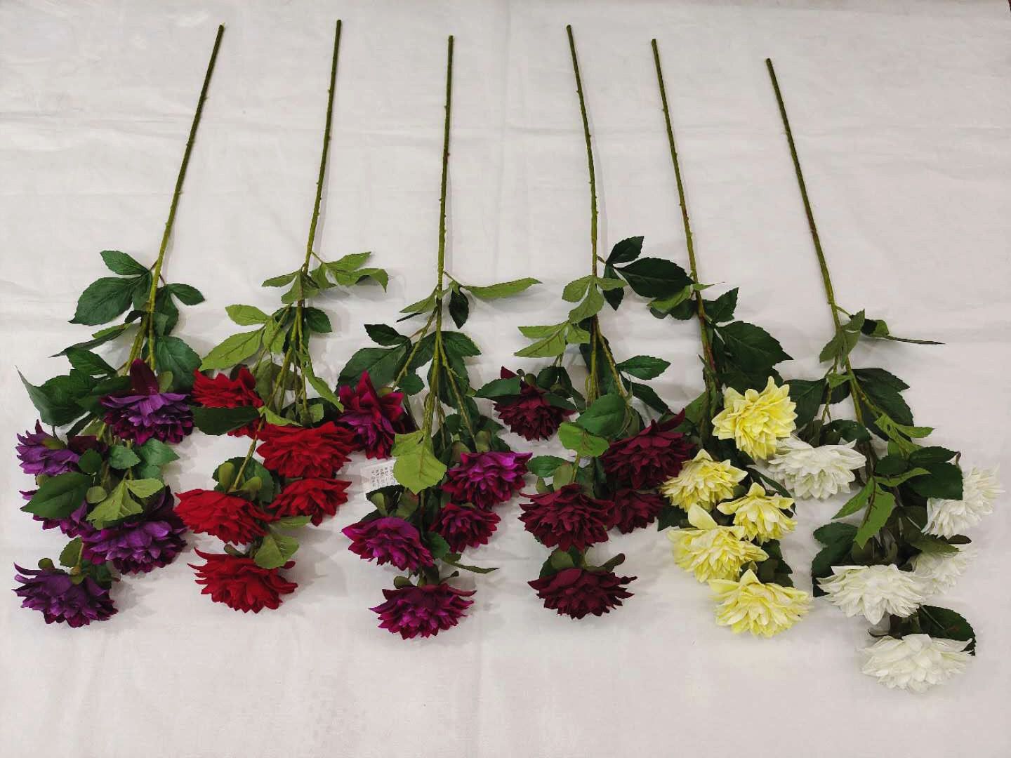 2020 New 5-head velvet dahlia