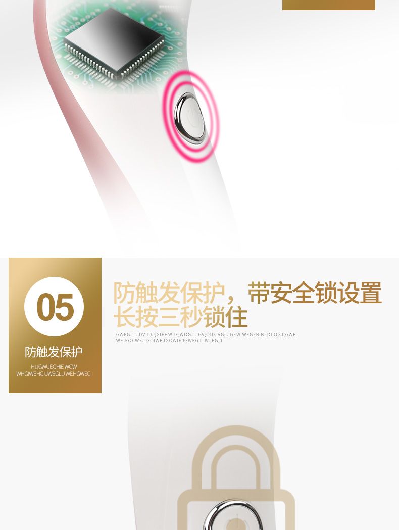 Electric women's hair remover, full-body water wash USB rechargeable hair remover with base, cross-border new model detail image 11