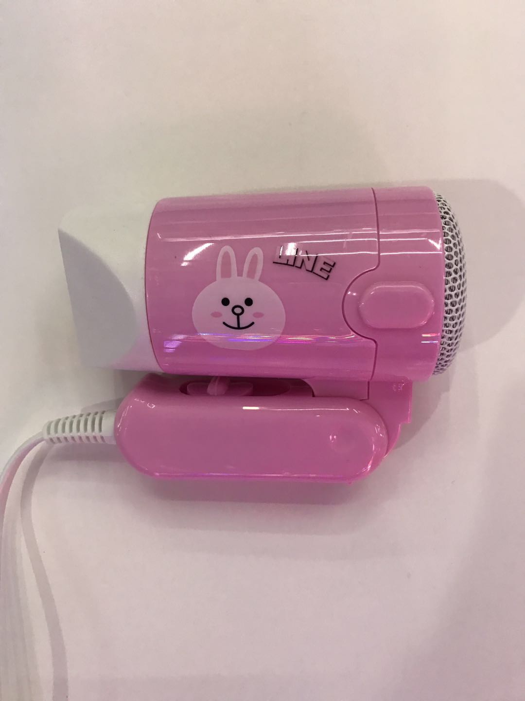 Cartoon mini folding hair dryer gift machine detail image 3
