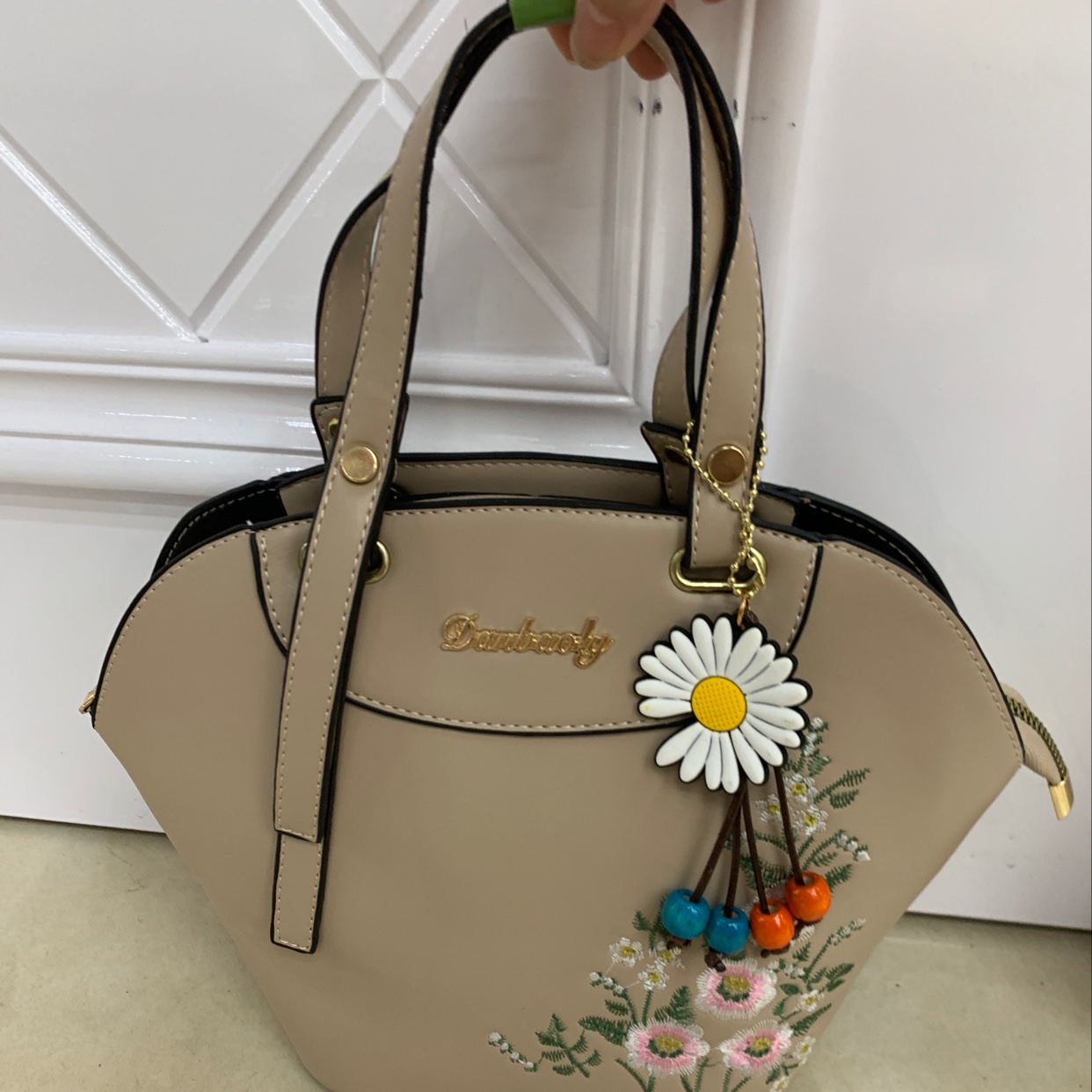 2020年新款时尚绣花单肩，三口袋，斜挎手提女包，女包产品图