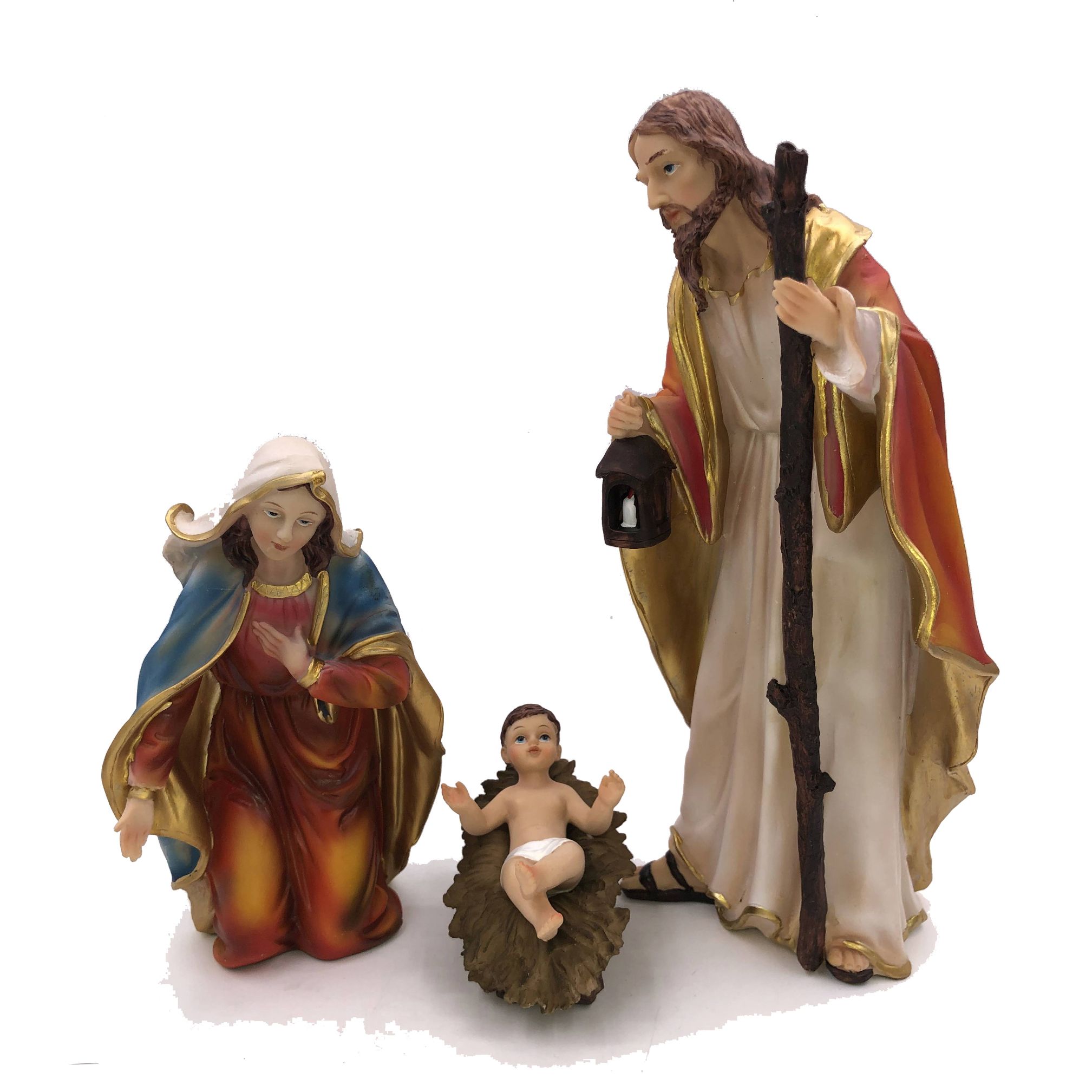 High-quality resin birth manger set for Christmas interior decoration and Christmas gifts Specification image
