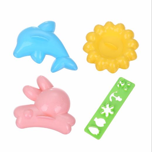 Rabbit Dolphin Rice Mold 4-piece Set, bento, Rice ball, Sushi Mold, Kitchen DIY set Application Scenario