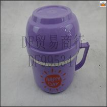 DF99534 14cm Colorful fast food Cup 304 stainless steel sealed lunch box with spoon fast food cup Heat insulation heat insulation handle into DF TRADING HOUSE