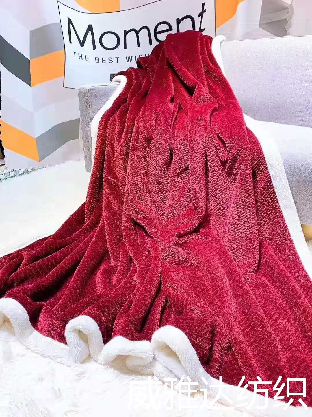 威雅达 北极暖绒小麦穗毯产品图