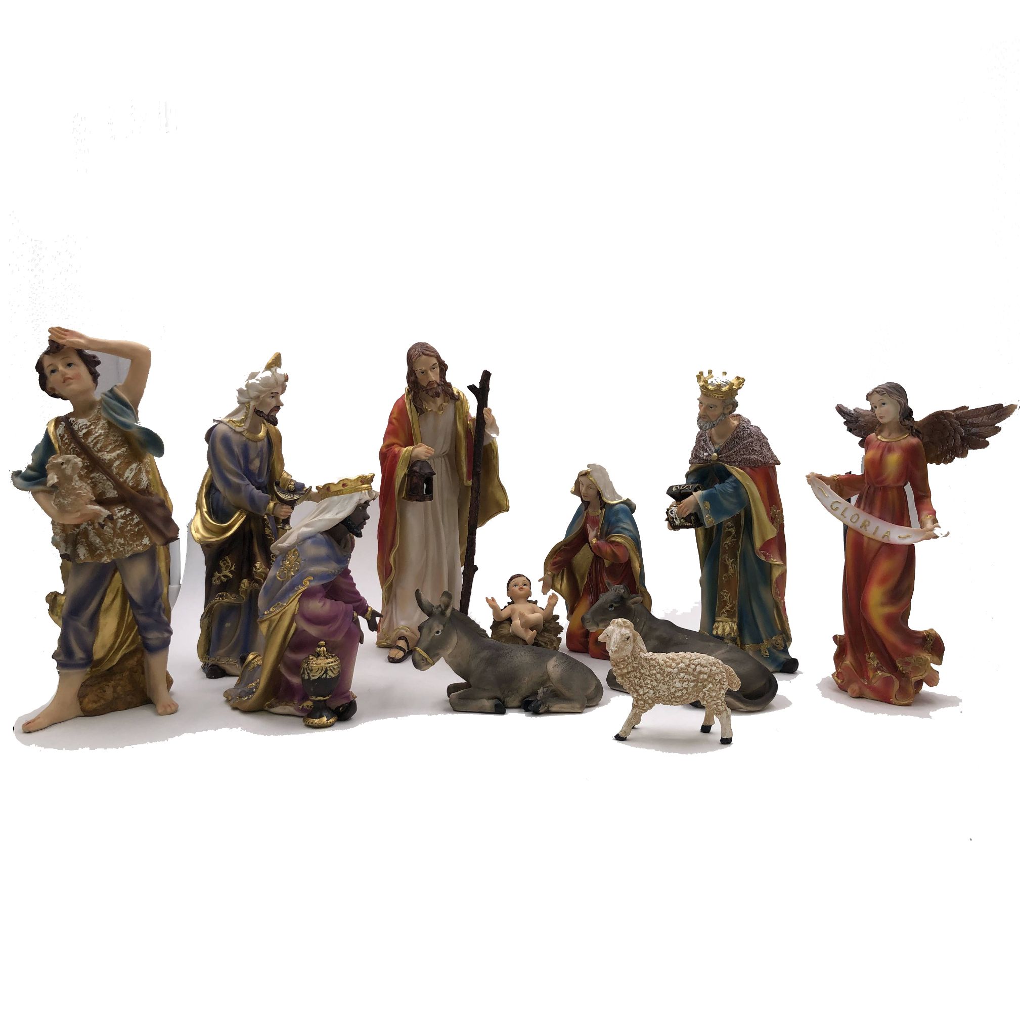 High-quality resin birth manger set for Christmas interior decoration and Christmas gifts detail image 2