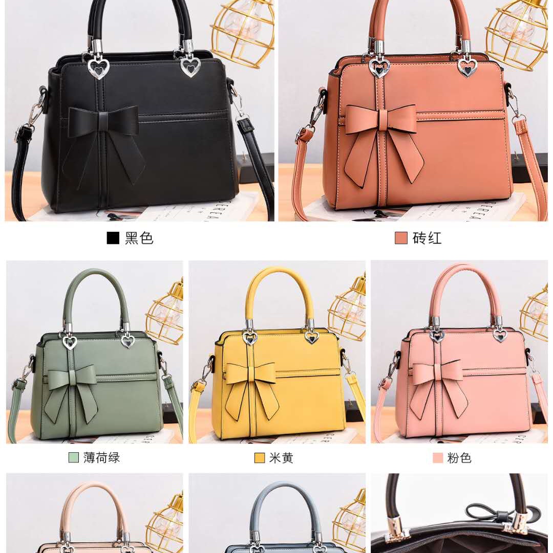 2020年新款蝴蝶结，手提pu，斜挎，女大包