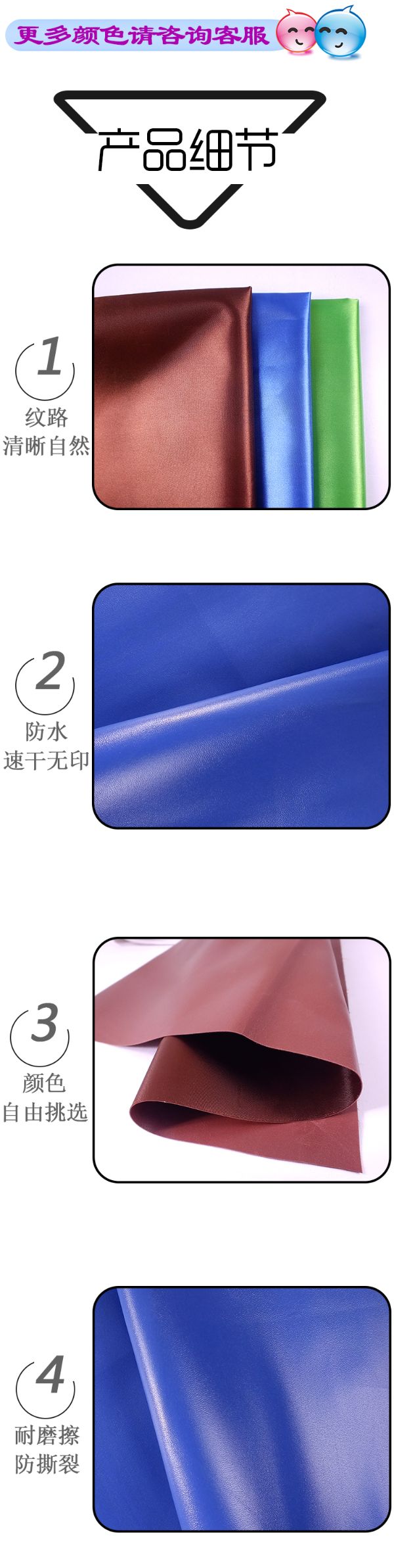 PVC foamed polyester Oxford fabric handbags, stationery bags, cosmetic bags, mercerized leather fabric from the manufacturer are in stock and available for wholesale detail image 6