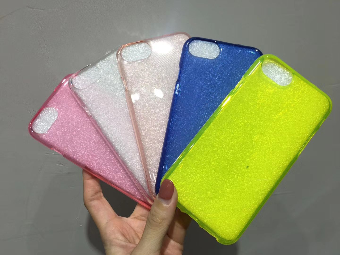Color sólido cojín de aire cuatro esquinas anti-caída caso del teléfono