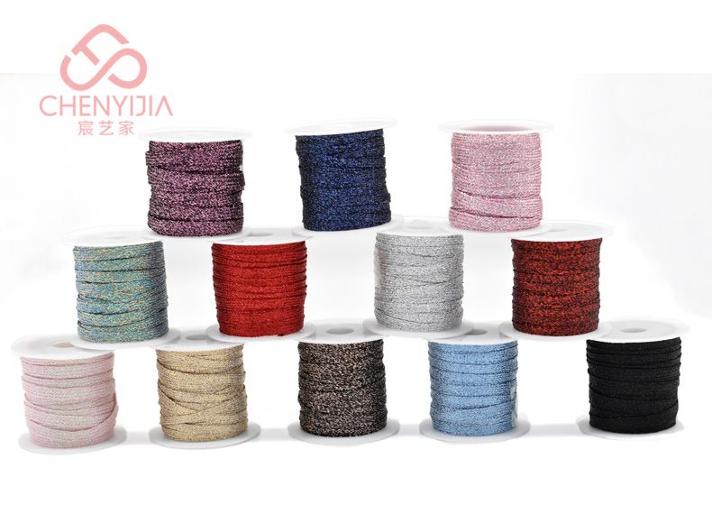 Christmas color braid with shiny DIY DIY spring onion thread