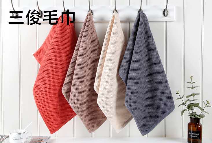 纯棉布艺蜂窝毛巾详情图6