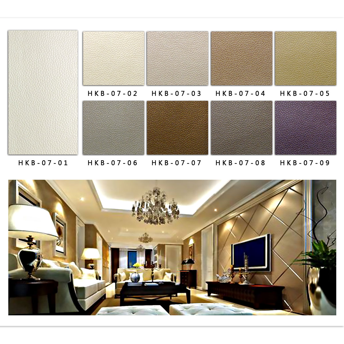 Factory direct sales of leather fabric soft package odorless flame-retardant engineering soft package leather hard material leather decorative leather 0.1 detail image 5