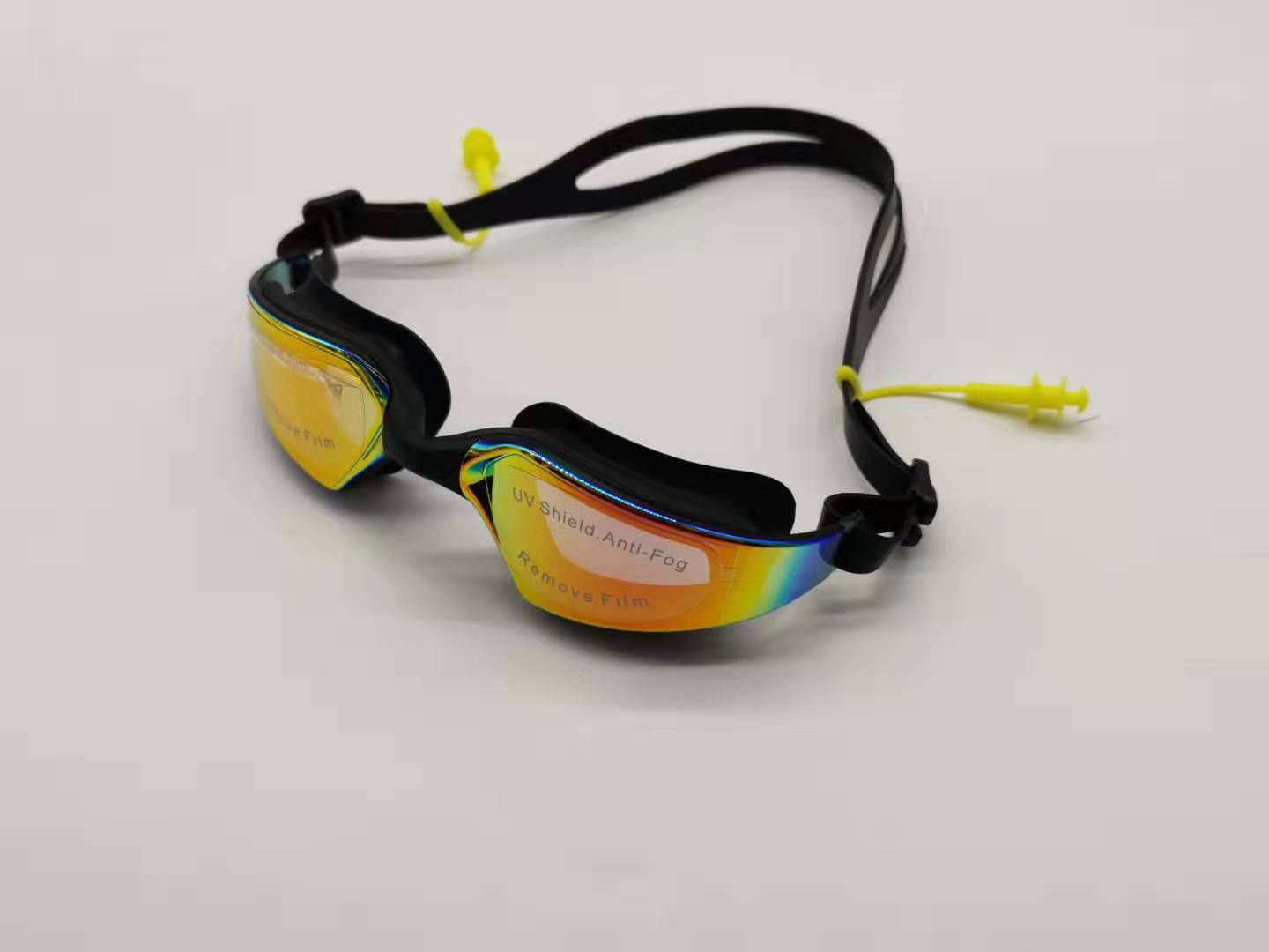 Yiwu Feiduo Factory's new electroplated one-piece earbuds, fashionable swimming goggles, adult anti-fog swimming goggles, adult swimming goggles detail image 1