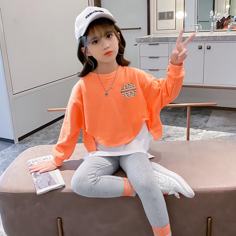 女童网红套装秋装2020新款儿童洋气两件套时髦潮牌中大童时尚春秋产品图