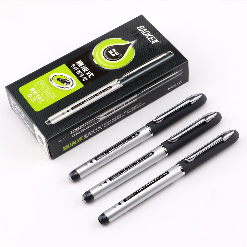 Baok Signature Pen BK107 Straight Liquid Gel Pen Bead/Rolling Bead/Signature pen