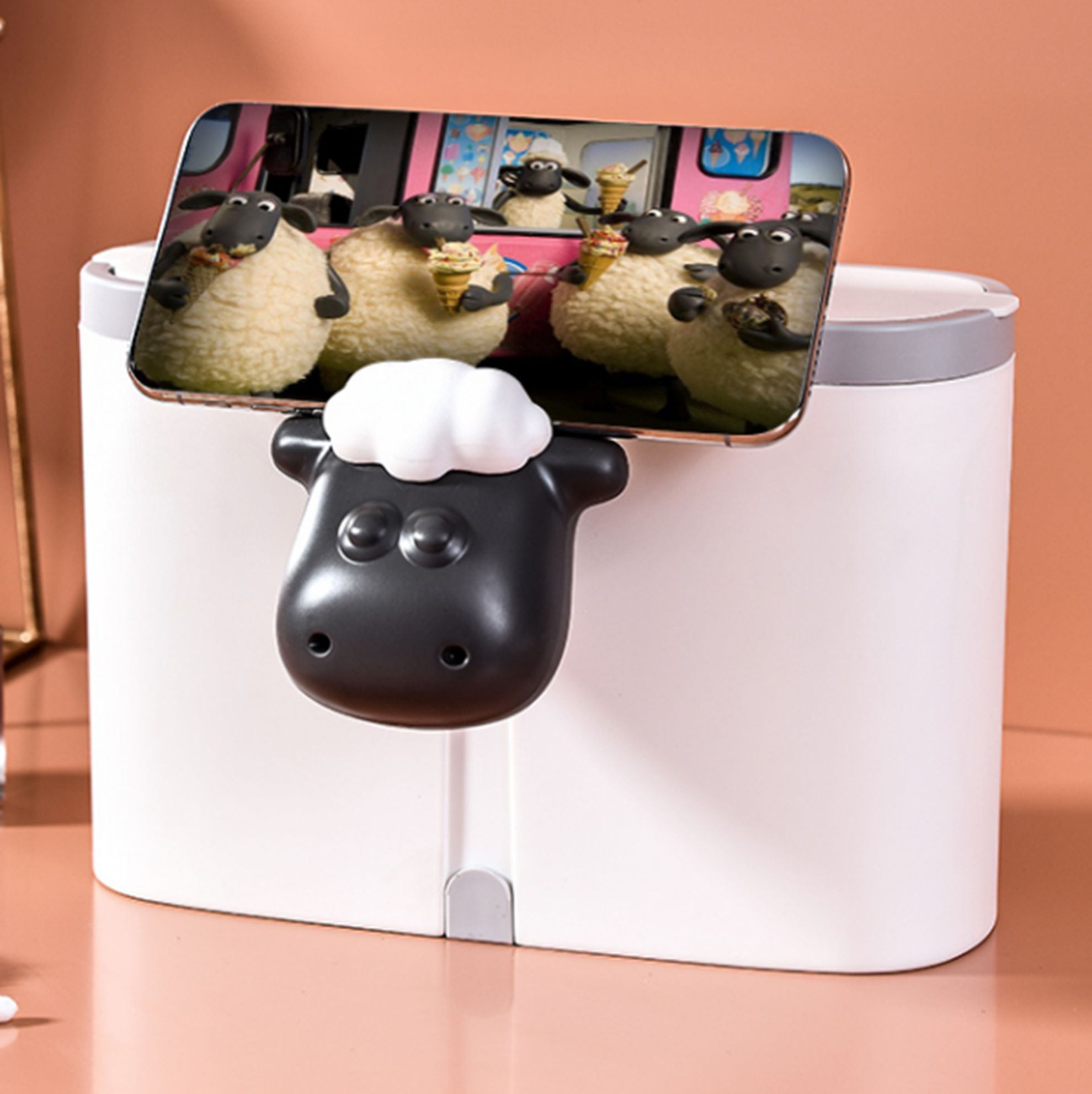 Yiwu Selection Xiqi Sheep desktop garbage can 1834#/TZ full figure