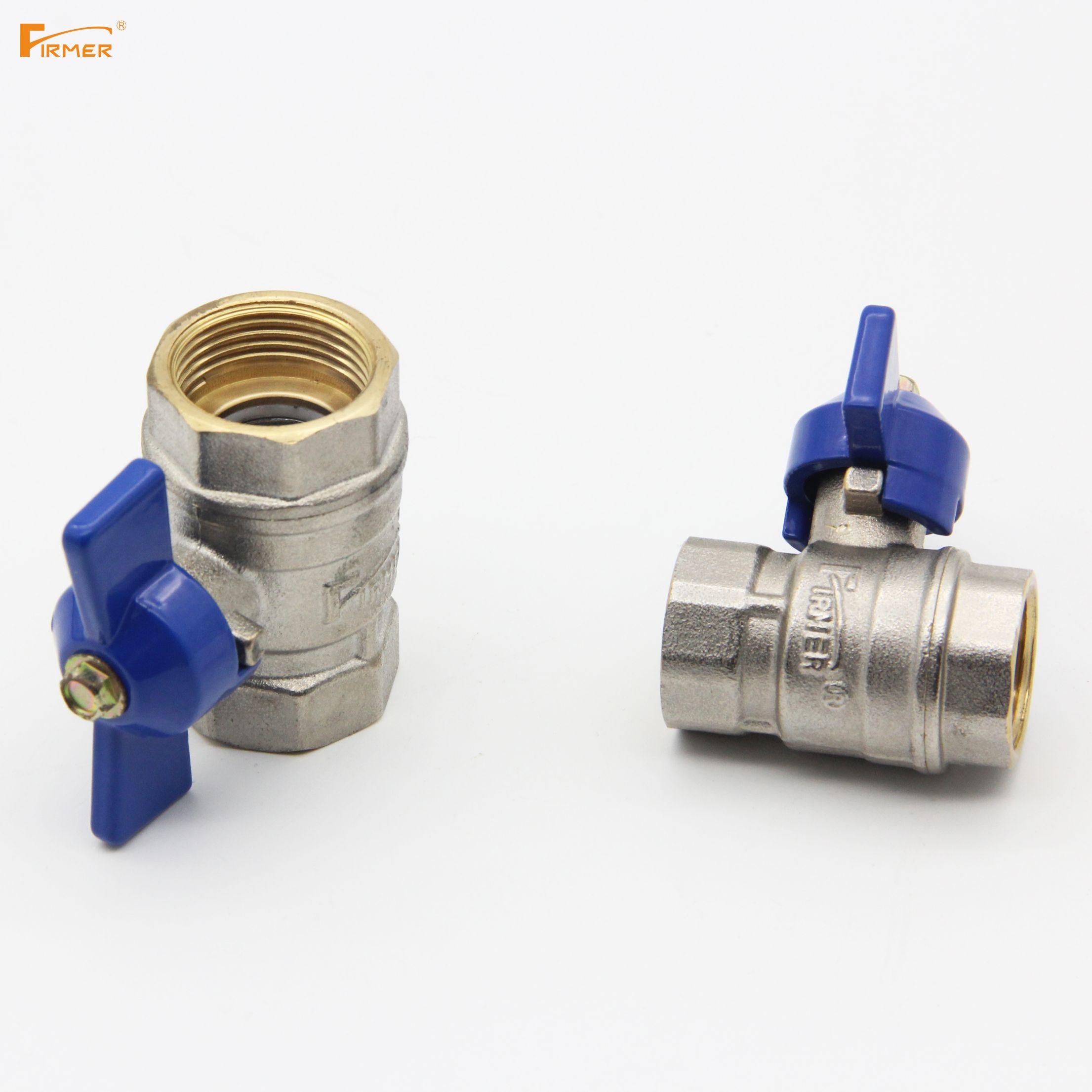 FIRMER all-copper butterfly handle ball valve, nickel-plated copper rod, copper ball, PTFE sealing gasket Application Scenario