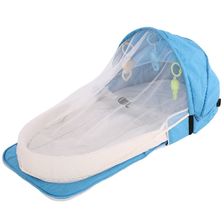  厂家直销户外车载婴儿床 带蚊帐便携式摇篮床宝宝户外提篮隔离床
