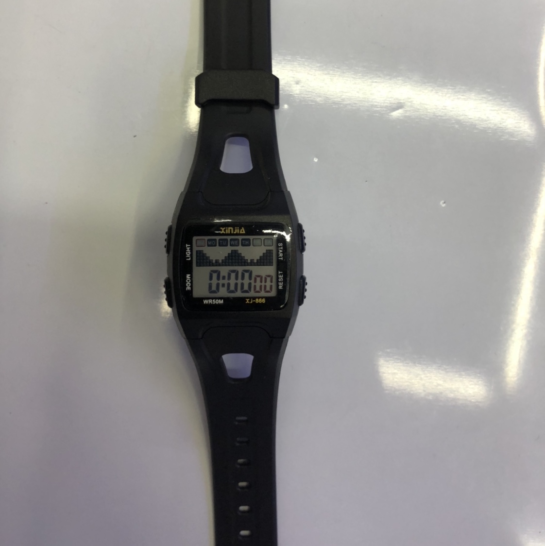 Waterproof luminous little black watch thumbnail