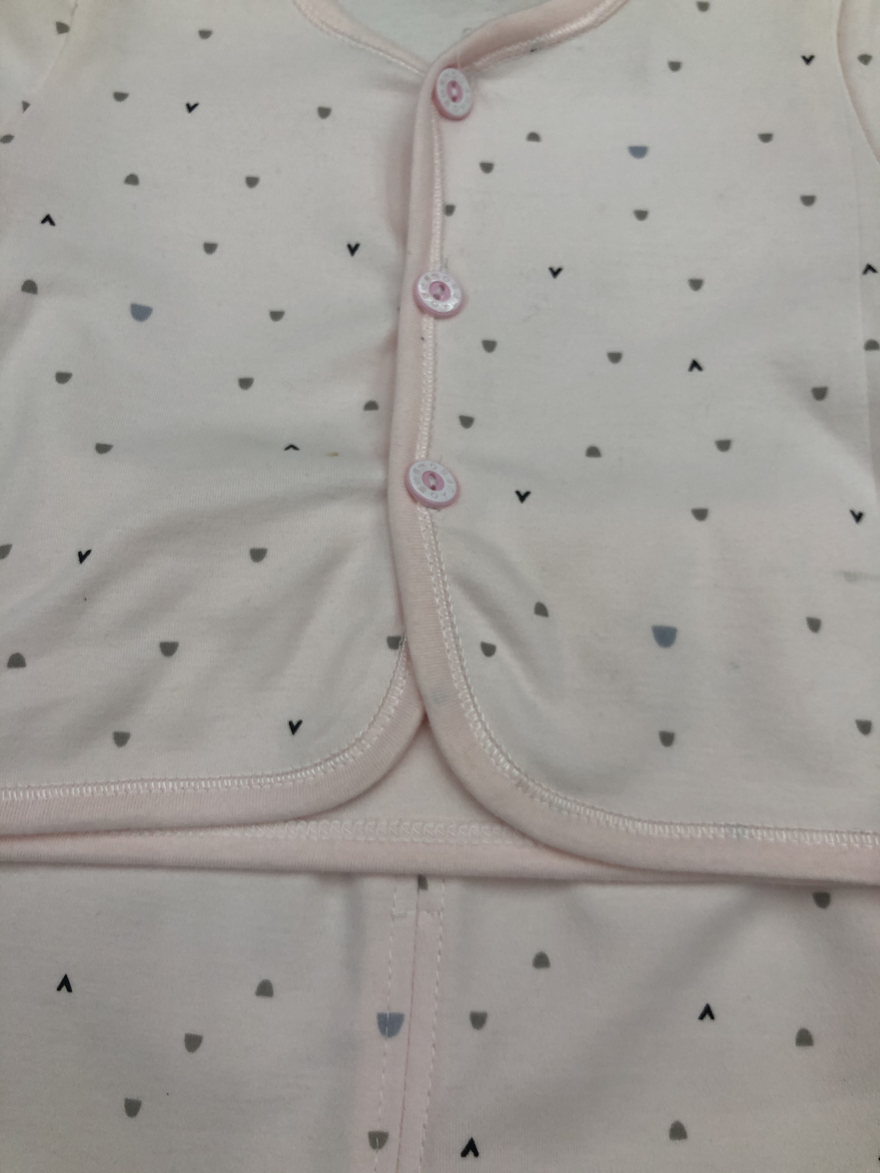 Baby clothing autumn and winter set, all-cotton button-down separate underwear for boys and girls, pure cotton newborn thermal underwear and thermal pants details Picture