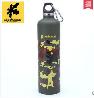 Xanoduji outdoor sports water bottle, stainless steel mountain climbing, camping and travel water cup, large capacity