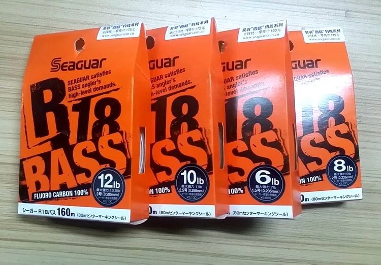 Seaguar R18 Orange Label Lubon Line, fluorocarbon line, Super soft black Bass line, sub-line, 160M per reel detail image 7