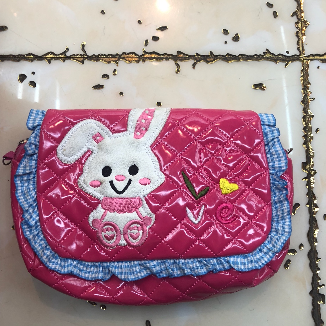 Little White Rabbit flip cover bag, children's bag