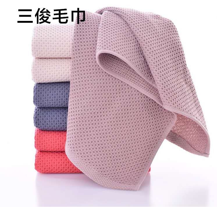 纯棉布艺蜂窝毛巾详情图7
