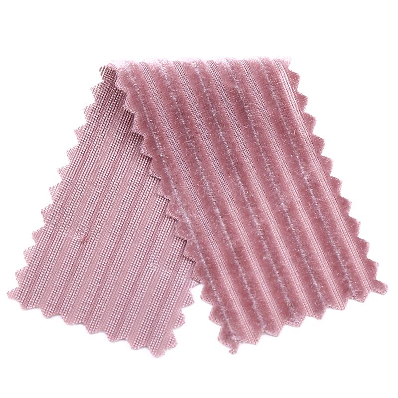 Factory direct sales and immediate supply of golden velvet Korean velvet strip clothing fabric and accessory fabric detail image 8