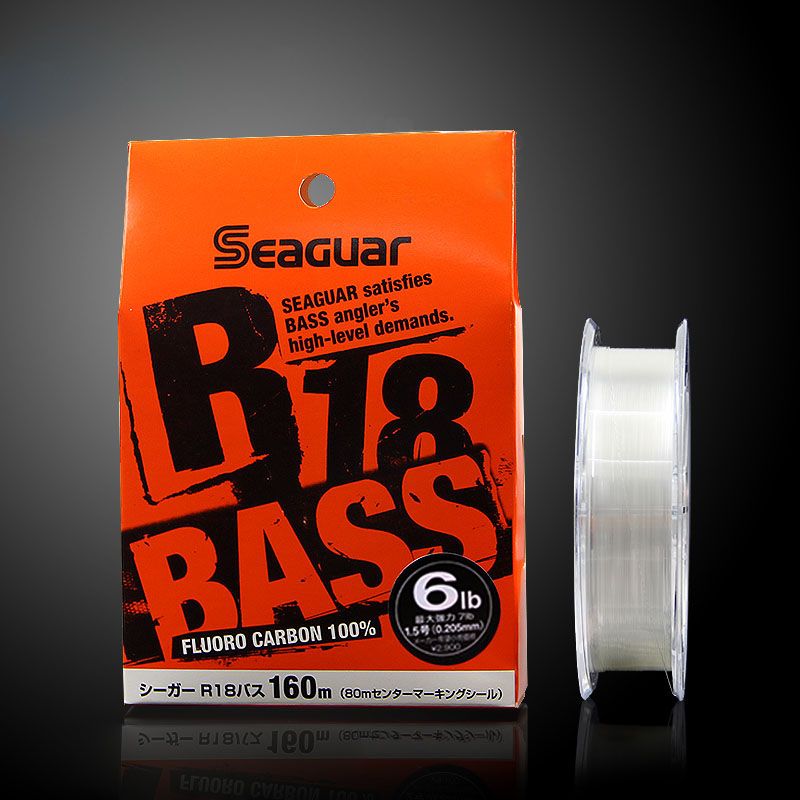 Seaguar R18 Orange Label Lubon Line, fluorocarbon line, Super soft black Bass line, sub-line, 160M per reel Specification image