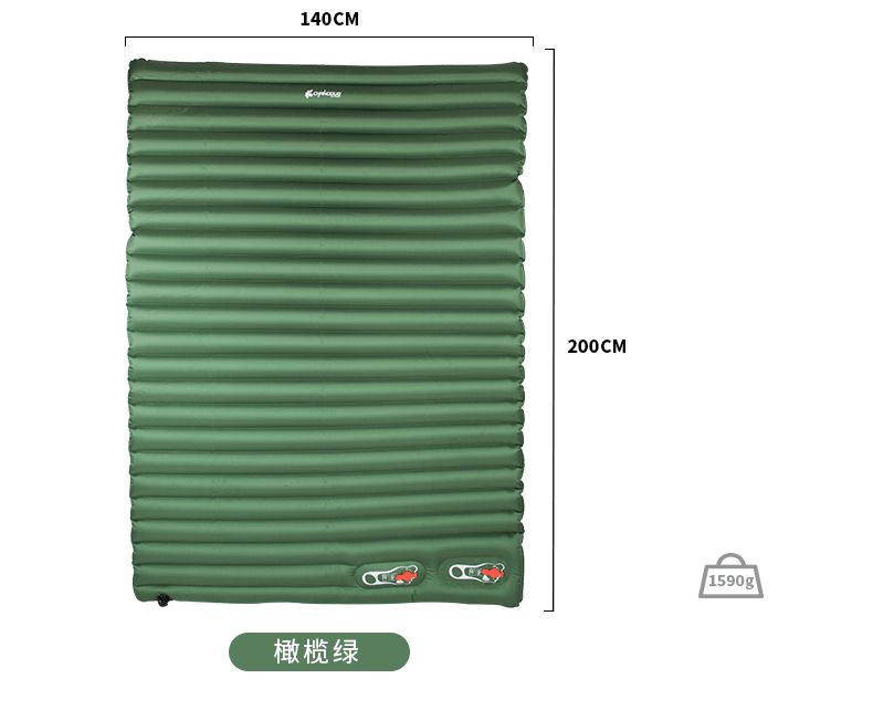 Xanuoduji double-person press lightweight inflatable mat Outdoor tent sleeping mat floor mat thickened moisture-proof mat inflatable bed detail image 8