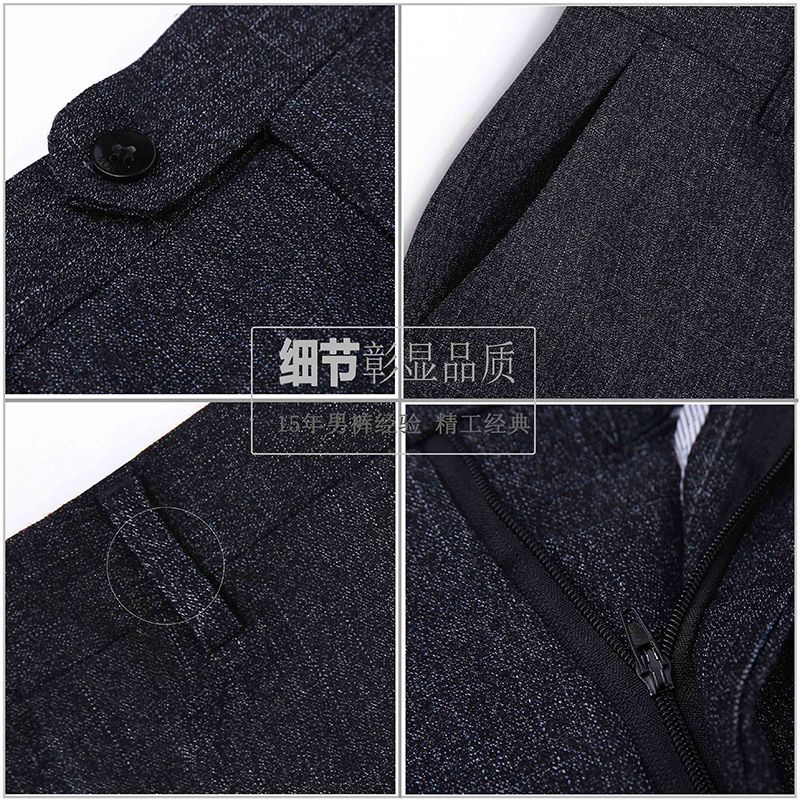 Kyoto deer king pantalones de hombre nuevos negocios hombres pantalones casuales marca de moda versión coreana hombres pantalones de traje recto pantalones de hombre details Picture