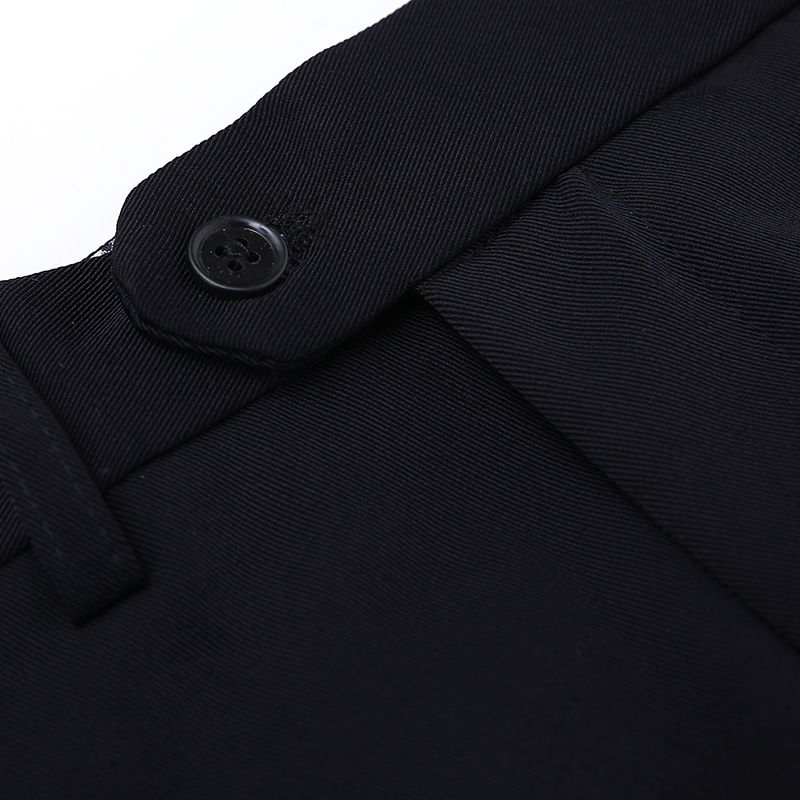 Autumn and winter men's anti-wrinkle no-iron trousers, business attire, high-waisted men's trousers for middle-aged and elderly people, long trousers for suits detail image 2