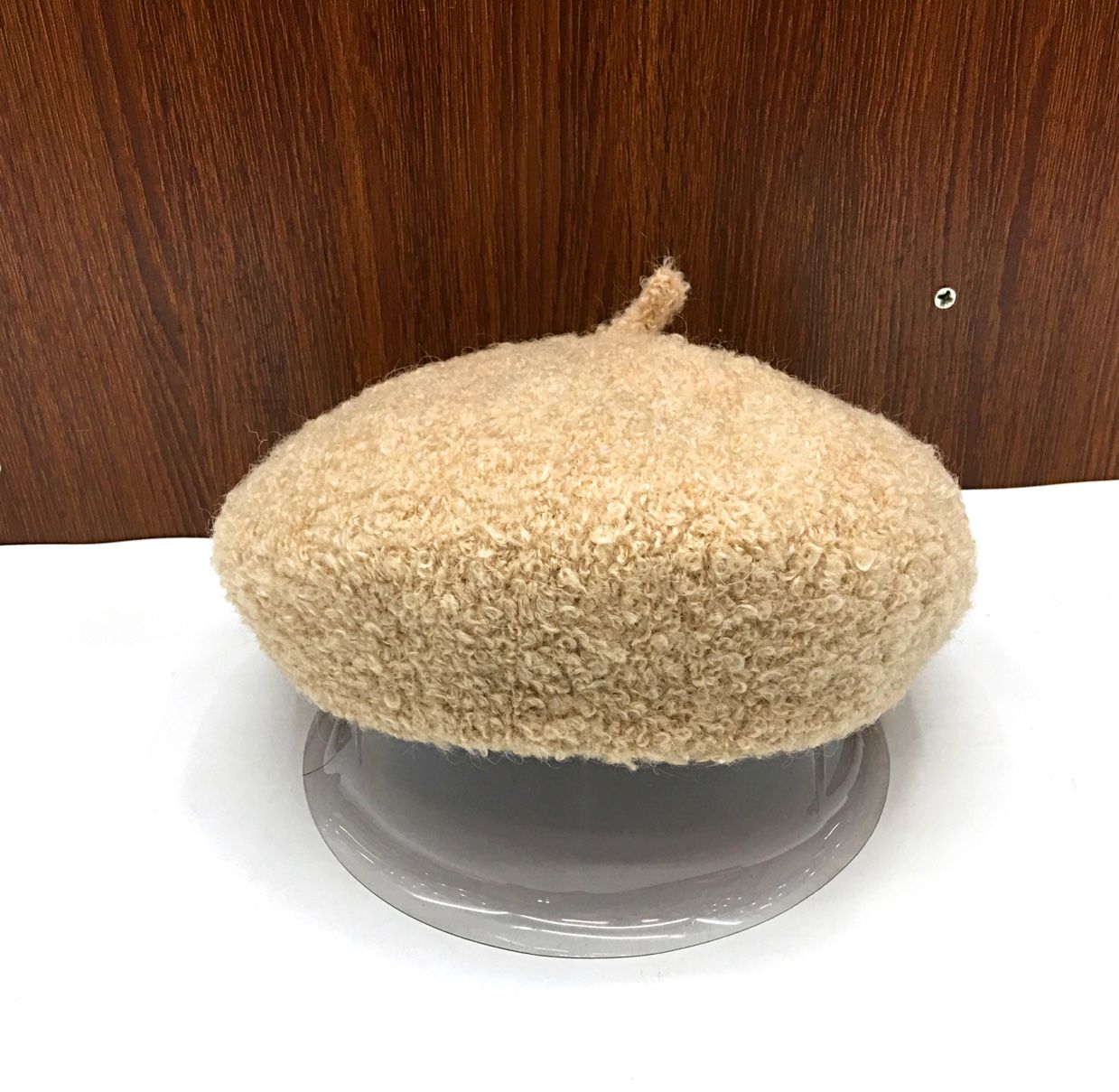 New Year hats: Fashionable berets for women, felt alpaca wool, mushroom flat brim hats, and professional hats detail image 2