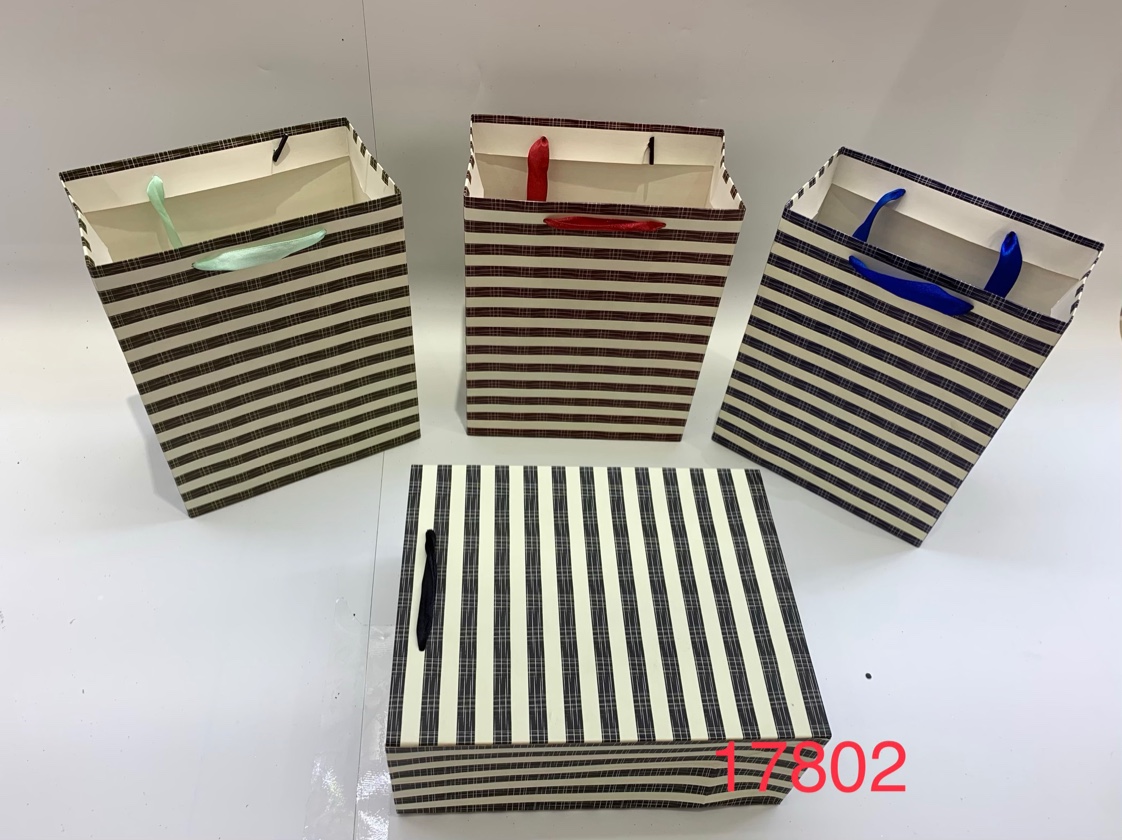 几何图案浅压纹工艺普通印刷礼品袋手提袋日常通用