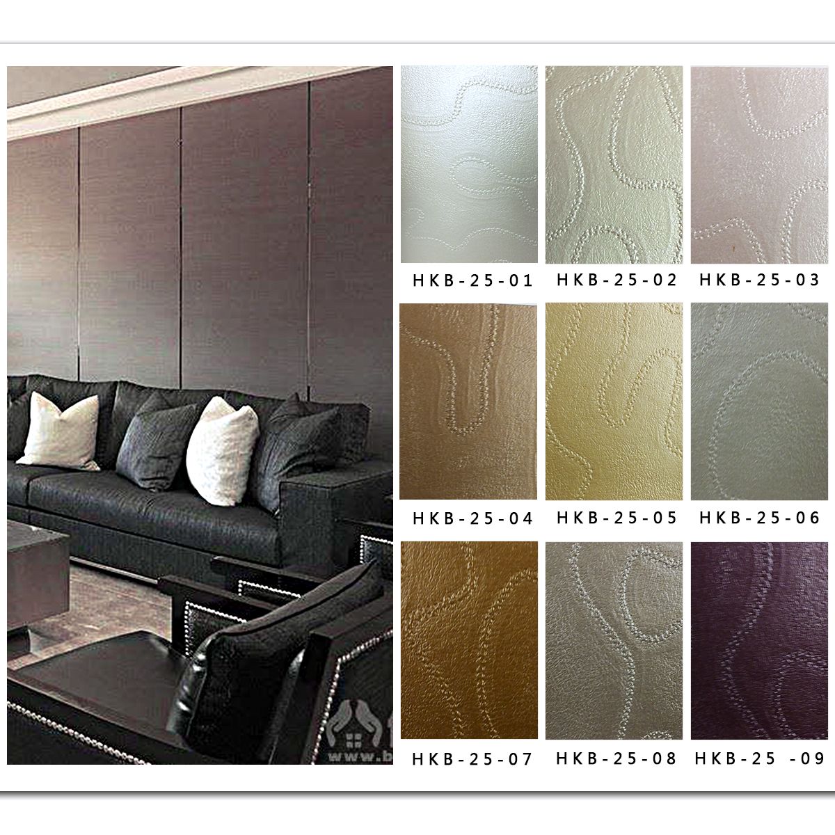 Factory direct sales: Leather fabric soft package odorless flame-retardant engineering soft package leather hard material leather decorative leather 0.2 detail image 6