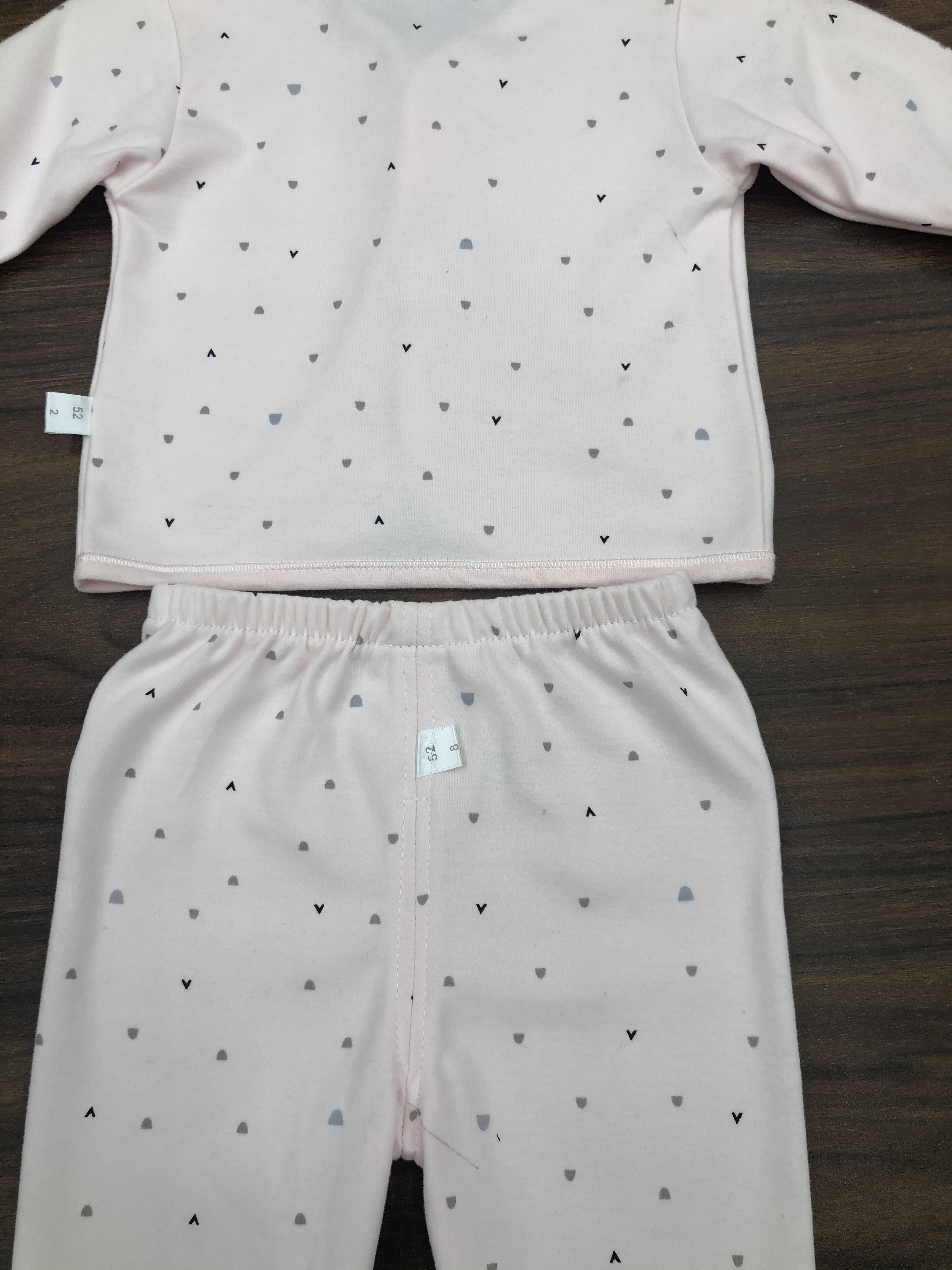 Baby clothing autumn and winter set, all-cotton button-down separate underwear for boys and girls, pure cotton newborn thermal underwear and thermal pants Specification image