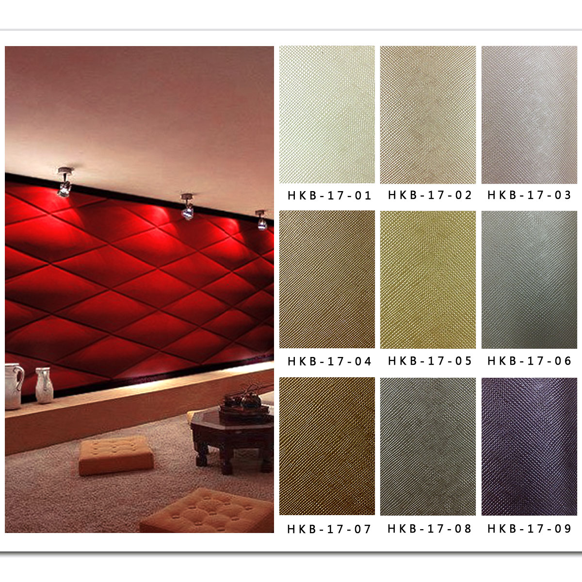 Factory direct sales of leather fabric soft package odorless flame-retardant engineering soft package leather hard material leather decorative leather 0.1 detail image 17