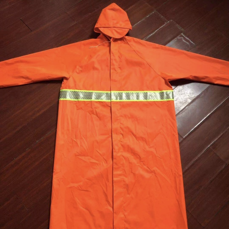 Long Raincoat Orange Long Raincoat Protective Raincoat