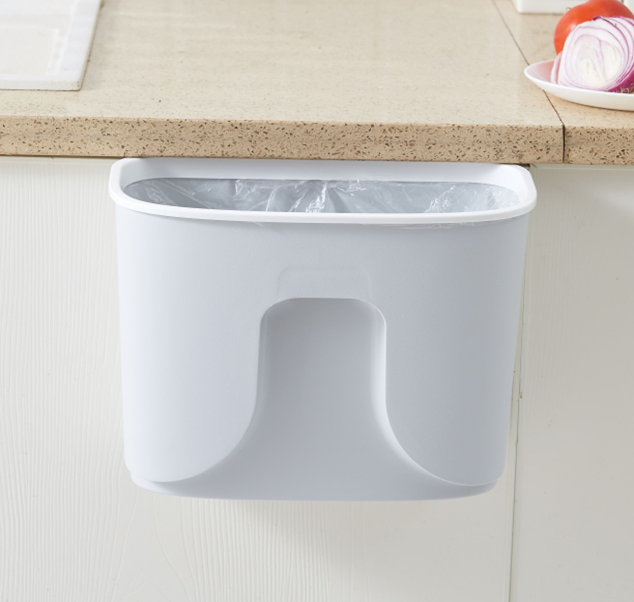 Yiwu Good container door type garbage can 8.5L 1829#/TZ full figure