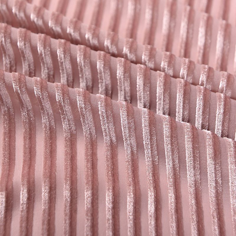 Factory direct sales and immediate supply of golden velvet Korean velvet strip clothing fabric and accessory fabric Specification image