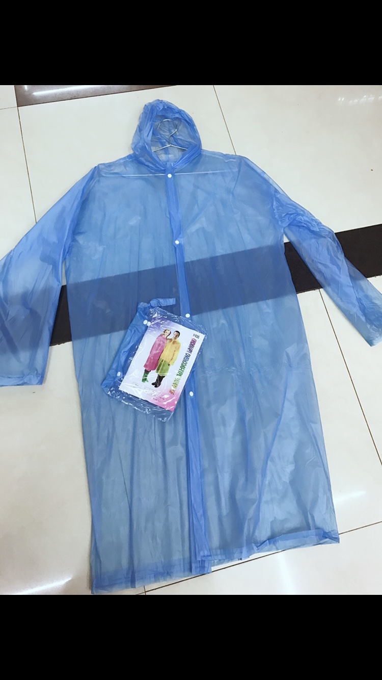 H835 Hiking Raincoat Long Poncho Full Body Raincoat Specification drawing