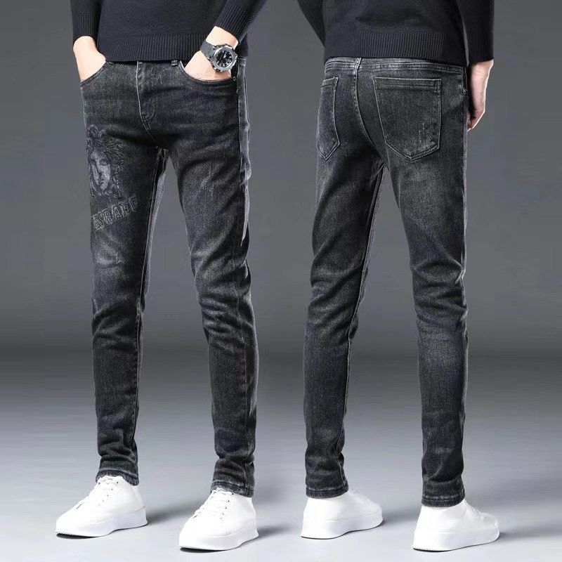 广州裤男装牛仔裤子时尚百搭秋季男款休闲直筒弹力修身产品图