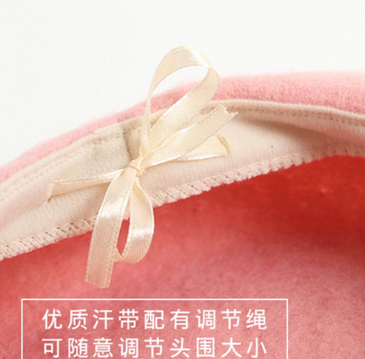 All-wool 3D felt fashion one-piece mushroom hat, winter warm hat for grandpa and grandma, one-piece hat detail image 4