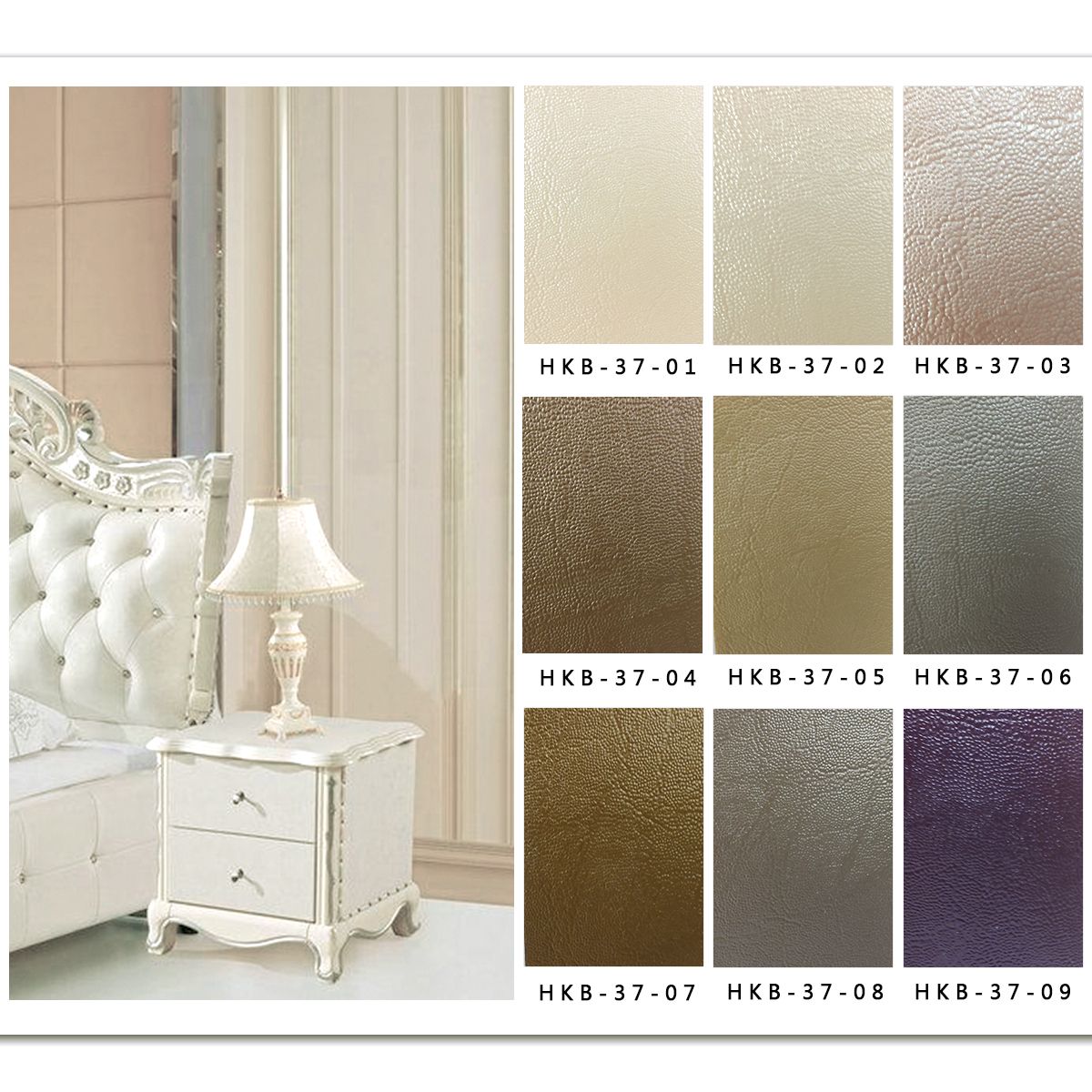 Factory direct sales: Leather fabric soft package odorless flame-retardant engineering soft package leather hard material leather decorative leather 0.2 detail image 2