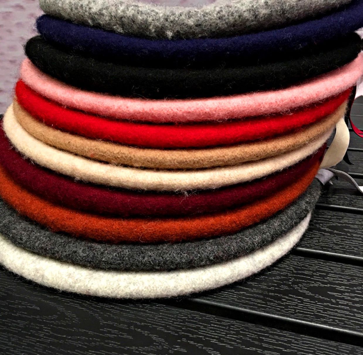 Cashmere knitted fashion women's felt ribbon wool Bailey one-piece hat, grandpa and grandma hats detail image 10