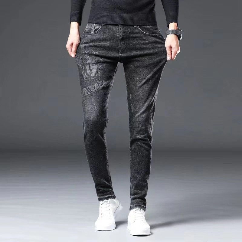 广州裤男装牛仔裤子时尚百搭秋季男款休闲直筒弹力修身细节图