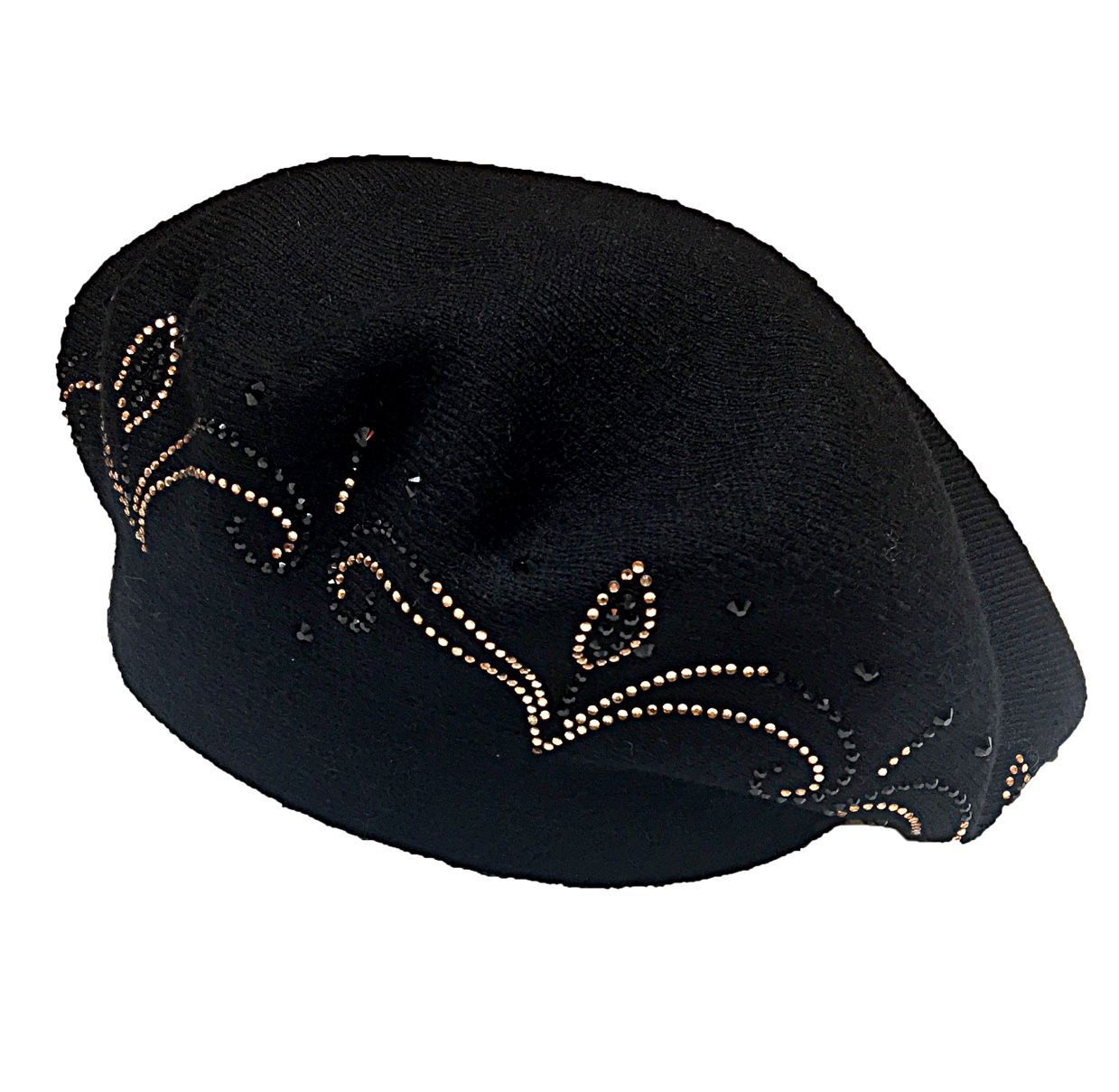 Cashmere diamond beret hats, women's fashion one-piece hats, grandpa and grandma wool hats detail image 3