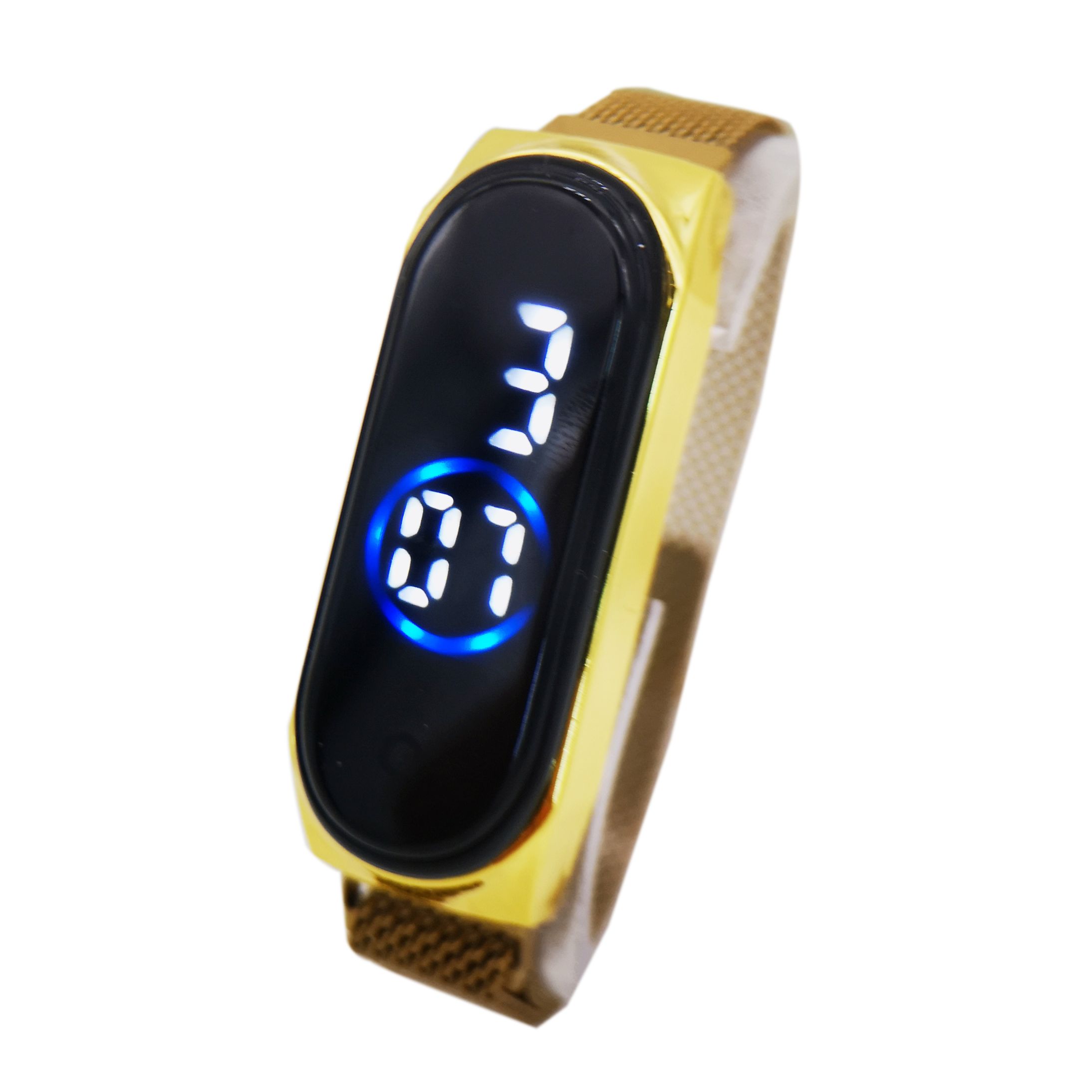 Fashionable new LED electronic watch, fashionable Milan magnet strap, unisex LED electronic watch for couples